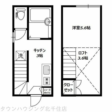 ルミナスコート梅島の物件間取画像